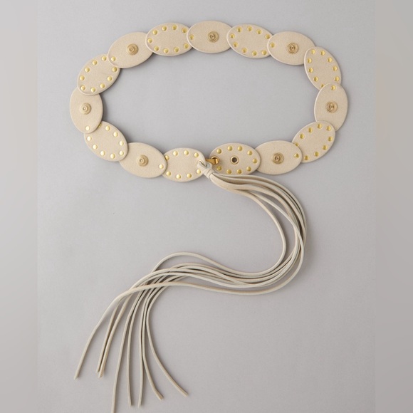 American Eagle Outfitters Accessories - American Eagle Oval Disc Fringe Belt